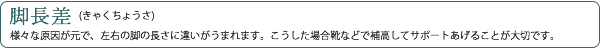 脚長差